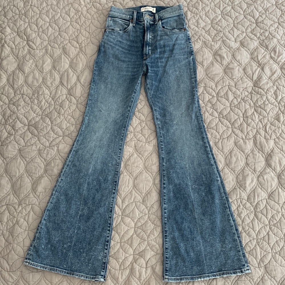 Flare ultra high rise jeans